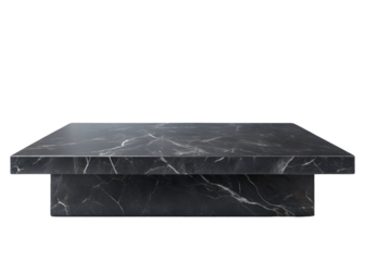 black marble table podium png image on transparent background