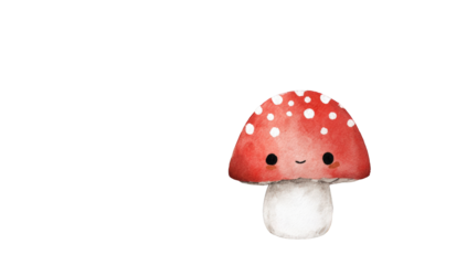 Cute cartoon mushroom