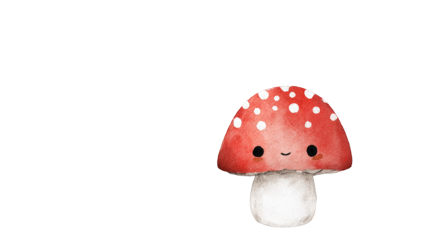 Cute cartoon mushroom