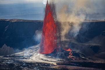 Kilauea Eruption Halemaumau Crater Hawaii Volcanoes National Park Hawaii island  © STPhotos