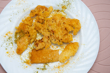 cheese rind fried in oil