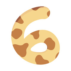  Animal Print Numbers 6 Stock Illustrations