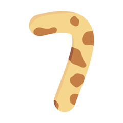  Animal Print Numbers 7 Stock Illustrations