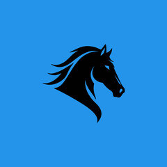 horse silhouette vector