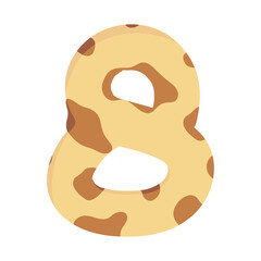  Animal Print Numbers 8 Stock Illustrations