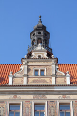 Decorative facade of Neo-Renaissance Wiehl House (Wiehluv dum), Prague, Czech Republic