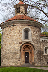 Romanesque 11th century Rotunda of St.Martin at Vysehrad, Prague, Czech Republic