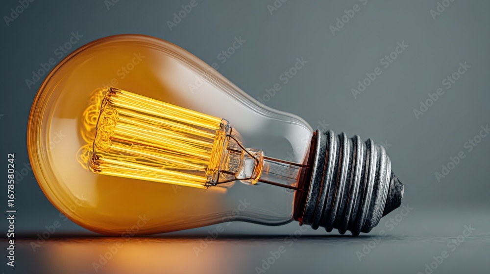Aufkleber conceptual light bulb icon with half shaded design representing an incomplete idea and the power of 