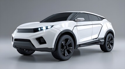 Fototapeta premium Luxury SUV. Modern Automotive Design. Premium Car. Shiny Vehicle