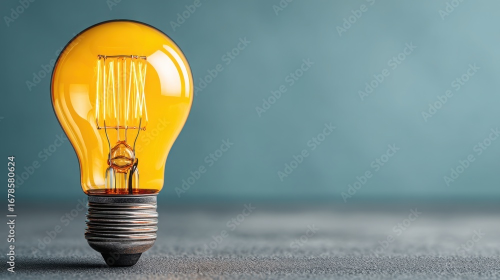 Aufkleber conceptual light bulb icon with half shaded design representing an incomplete idea and the power of 