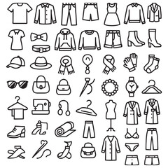Fashion & Clothing Icon Set