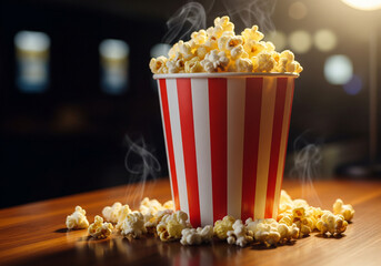 popcorn in a bucket
