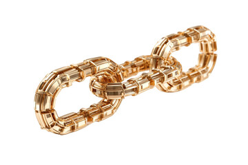 Obraz premium Gold chain links, 3D rendering