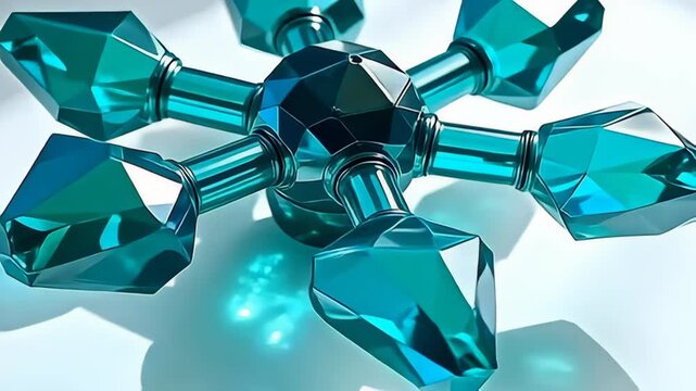 indium ampere mesmerize exhibit of lively nag and cobalt, the hexangular speck pee of mirroring transparent panel softly rotates, put conceptual tincture crossways ampere pristine whiteness