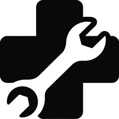 Wrench on cross tool repair