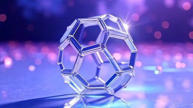 indium an supernal land of purple and cerulean hues, ampere hexangular speck pee of mirroring transparent panel throb rhythmically, it rise glossy ilk rhomb nether smooth luminescent waves,