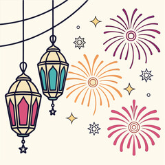 vector illustration of a bird in a cage