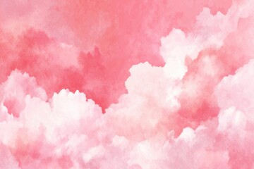Soft pink and white cloudscape