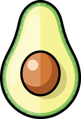 Vector vector art of a glass of red liquid with ice cubes and a straw, transparent background