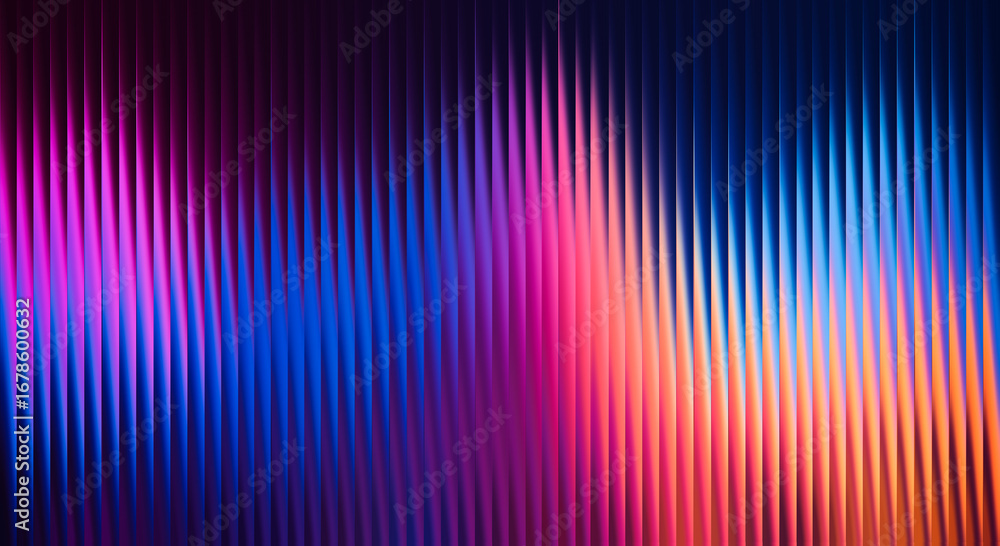 Aufkleber abstract vertical lines with vibrant gradient colors creates a dynamic and modern background illustr