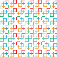 Seamless geometric pattern with squares