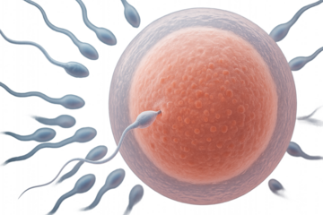 illustration of human fertilization
