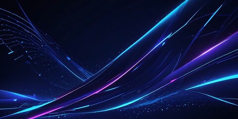 Blue and purple line with a white dot in the middle