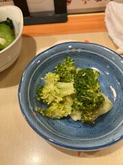 broccoli soup in a bowl