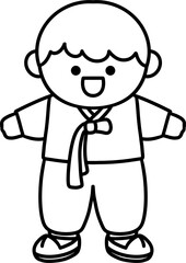 Obraz premium Korean traditional clothes