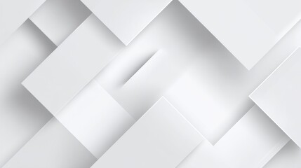 Abstract geometric pattern of overlapping white squares