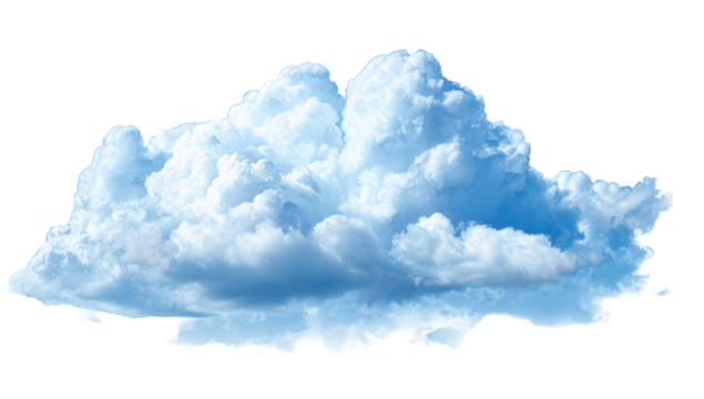 A fluffy cumulus cloud against a black background (2)