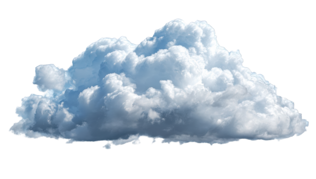 A fluffy cumulus cloud against a black background (3)