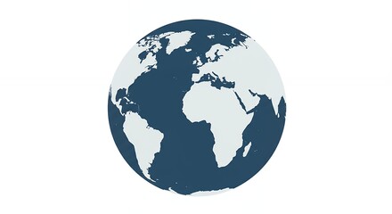 Simple earth globe illustration