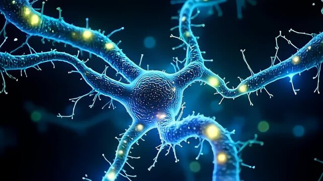 pursue indium ampere sight symphony, ampere throbbing galvanizing speck shape ilk neuron net beams with lively shades of glow greenness and galvanizing blue, dynamically unfirm and rotating,