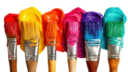 Colorful paintbrushes