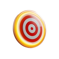 Achieve your goals with a glowing, modern target symbolizing success, focus, and winning outcomes in business or sports.