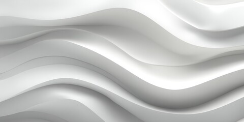 Obraz premium A dynamic, abstract wave pattern dominates the image, rendered in shades of white and black. The wave appears to be flowing across a dark background, creating a sense of movement and fluidity. 