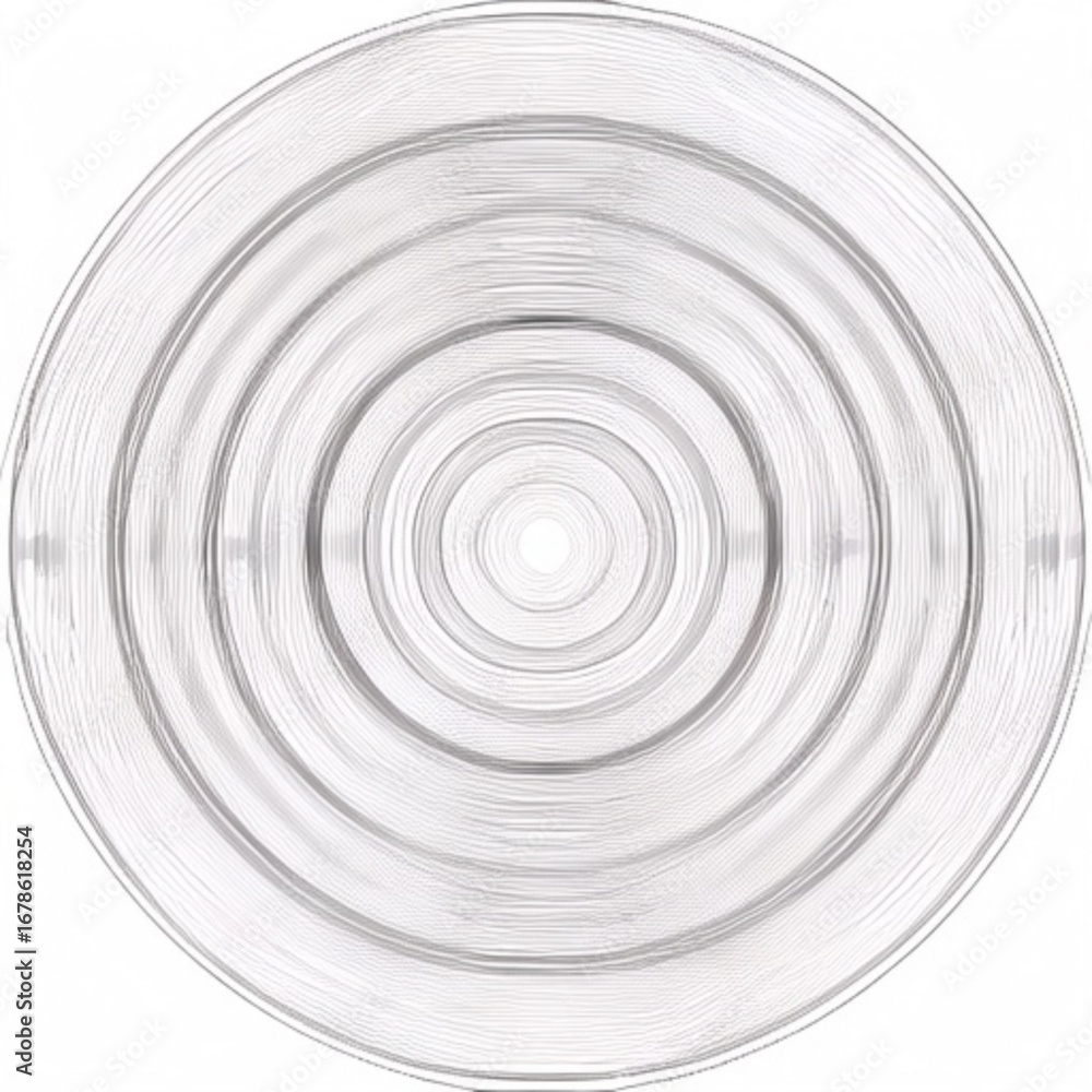 Poster minimilist concentric circles radiating outwards in a diminishing pattern of lines towards a central
