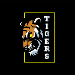 Tiger Angry Mascot Logo