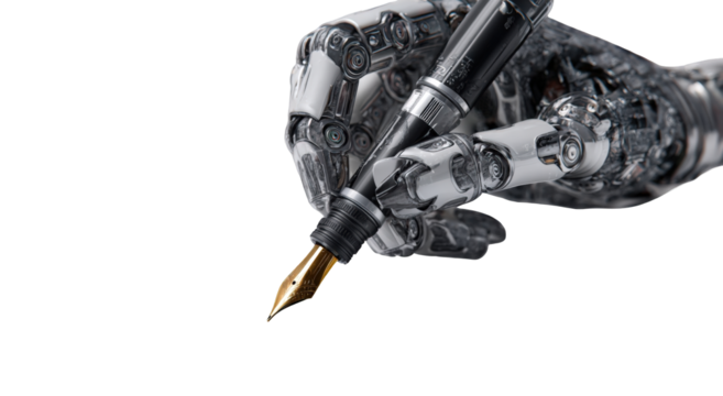 Robotic hand holding a pen (2)