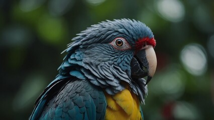 Fototapeta premium blue and yellow macaw