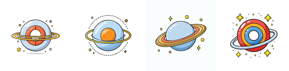 Fototapeta premium magnetosphere vector pack in contemporary style with balanced composition.