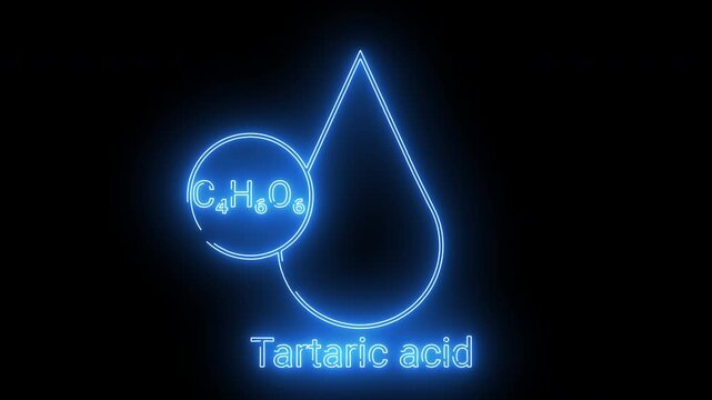 Tartaric acid liquid icon with white background