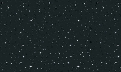 Winter Night Sparkle for Festive Designs. Modern New Year Navy Blue Background with Dot and Star