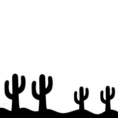 Cactus Silhouette Design