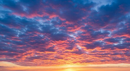 Colorful sunset sky background