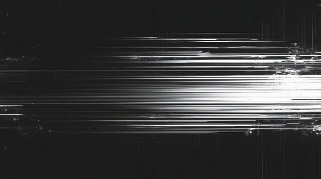 Digital illustration of horizontal lines with distortion and noise, resembling static or glitch art.