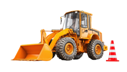 Orange Construction Vehicle