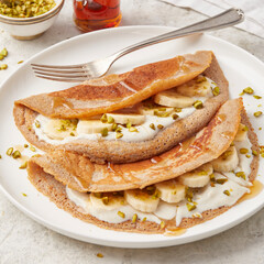 Buckwheat banana pancakes