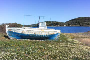 Fototapeta premium Kassandra coastline near near village of Xina, Chalkidiki, Greece